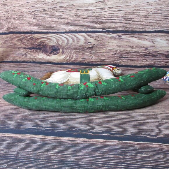 Plush Christmas Rocking Horse - Handmade 18" - Picture 7 of 7